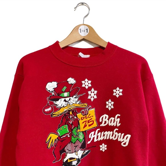 SCROOGE MCDUCK 'BAH HUMBUG' CREWNECK - ( XS-S) - Picture 2 of 3